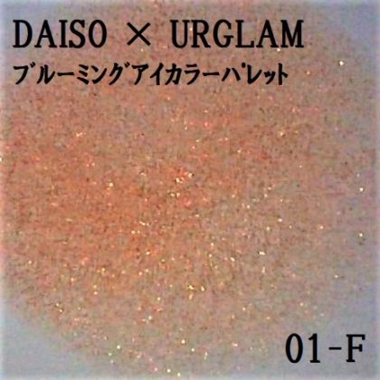 DAISO×URGLAM 9色アイシャドウ ブルーミングアイカラーパレット 01-F ラメ感