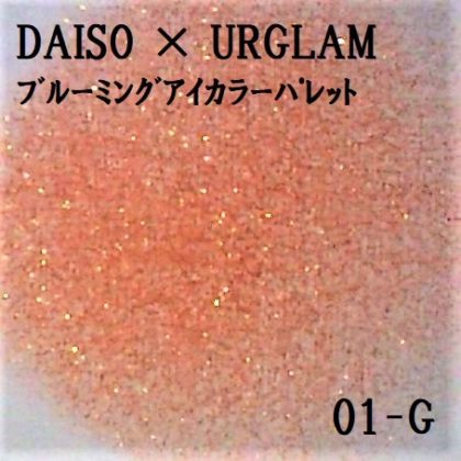 DAISO×URGLAM 9色アイシャドウ ブルーミングアイカラーパレット 01-G ラメ感