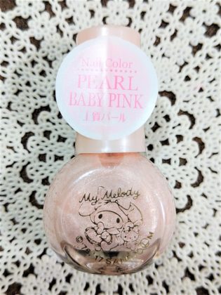 #13 PEARL BABY PINK（パール ベビー ピンク）上質パール ※旧色番#23 ダイソー(DAISO)×サンリオ(Sanrio)コラボ フレンドネイル マイメロディ(My Melody)