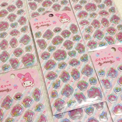 100均 キャンドゥ CAN★DO ぷくっとシール My Melody (マイメロディ Fancy Snacks & Sweets)