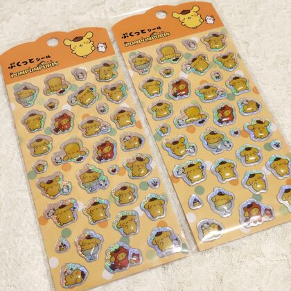 100均 キャンドゥ CAN★DO ぷくっとシール POMPOMPURIN (ポムポムプリン 大好きな日々)