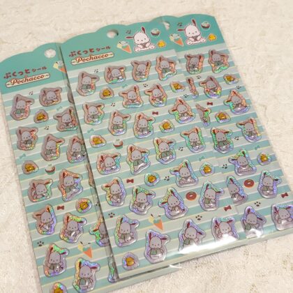 100均 キャンドゥ CAN★DO ぷくっとシール Pochacco (ポチャッコ チョコミント)
