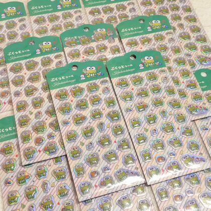 100均 キャンドゥ CAN★DO ぷくっとシール Kerokerokeroppi (けろけろけろっぴ マイベストフレーバー)