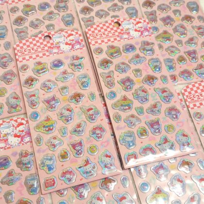 100均 キャンドゥ CAN★DO ぷくっとシール Sanrio Characters (サンリキャラクターズ アメリカンダイナー)